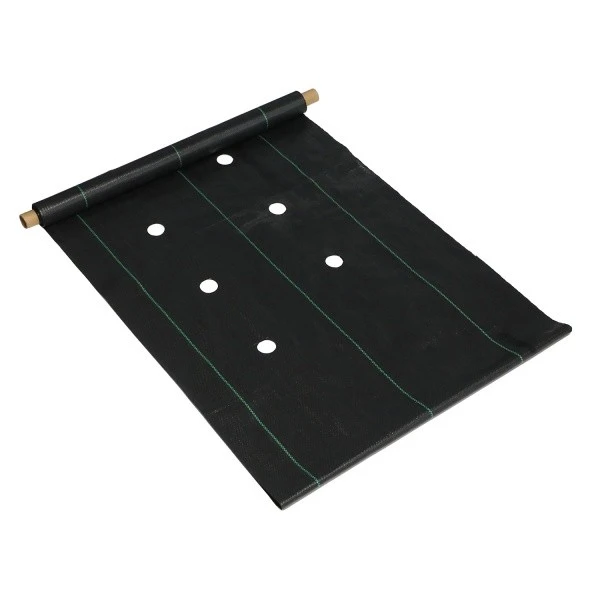 Round Hole Perforated Weed Control Fabric Roll factory